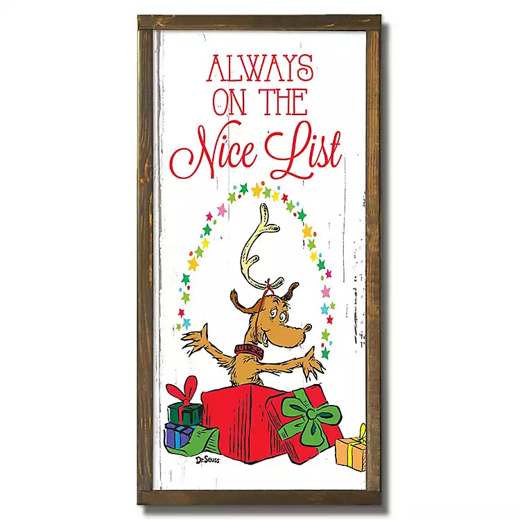 Always on the Nice List Wall Plaque | Kirklands Home | Kirklands