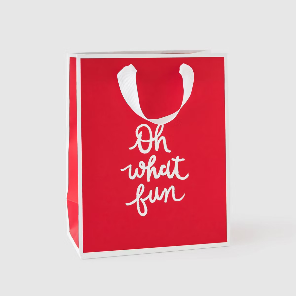 Small 'Oh What Fun' Christmas Gift Bag Red - Sugar Paper™ + Target | Target