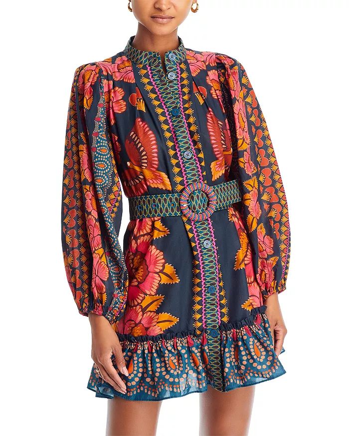 Ainika Sparkle Puff Sleeve Cotton Mini Dress | Bloomingdale's (US)
