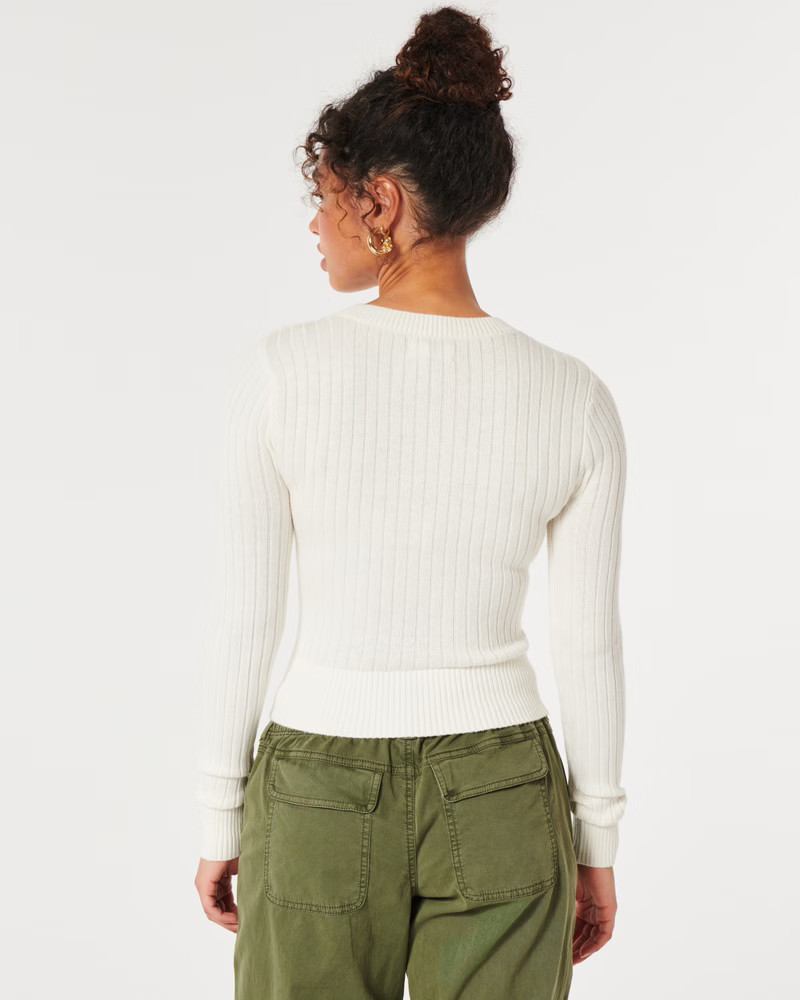 Ribbed Crew Sweater | Hollister (US)