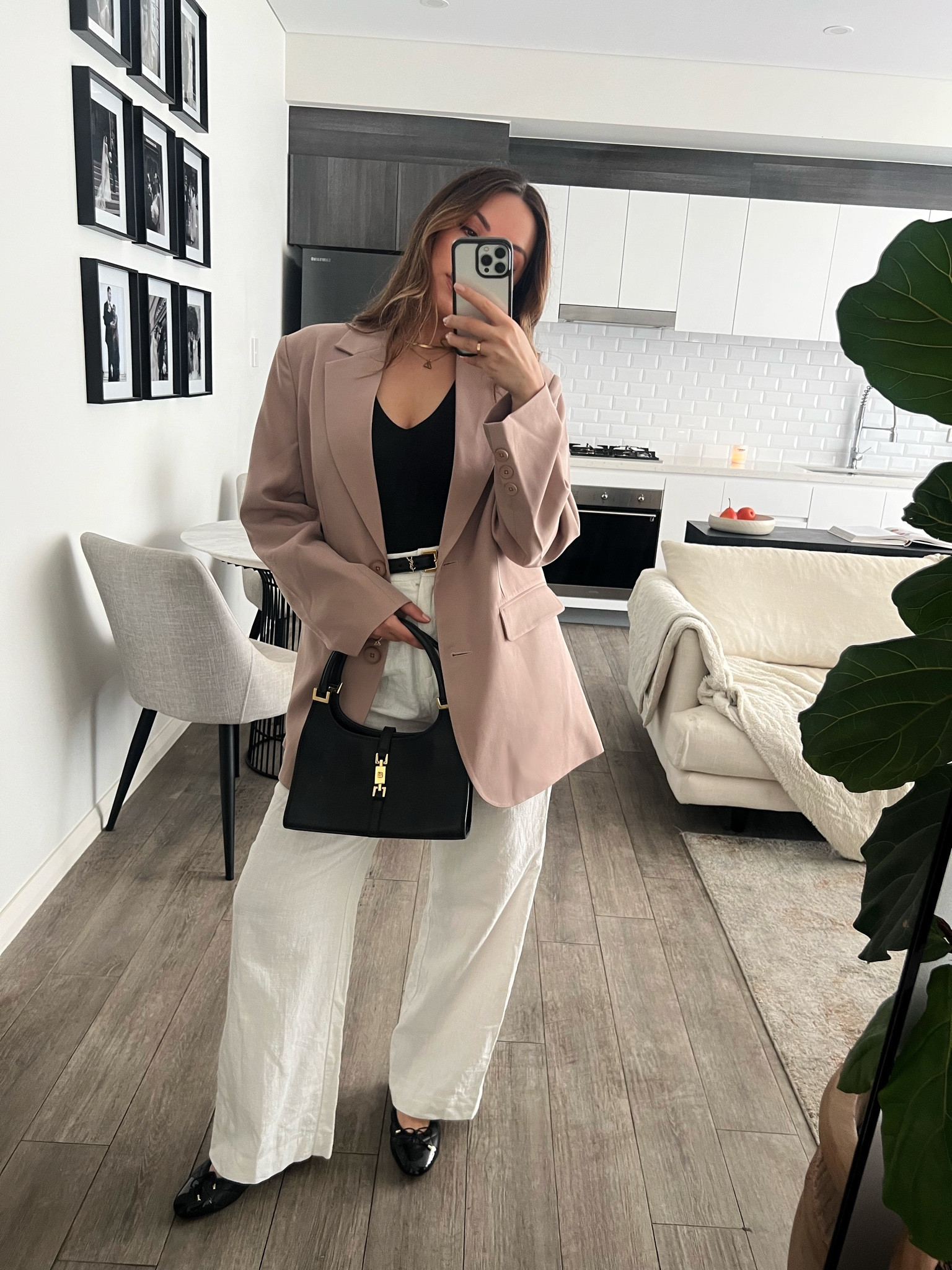 Loving this neutral outfit for the winter weather 

Shop below 
Blazer | Size 10 oversized fit 
Long sleeve top | Size 8 
Shoes | Size 36/6 

Winter outfit, ootd, workwear styling, work outfit, white pants, blazer, capsule wardrobe, smart casual, styling pants, timeless fashion, neutral 

#LTKaustralia #LTKworkwear #LTKSeasonal