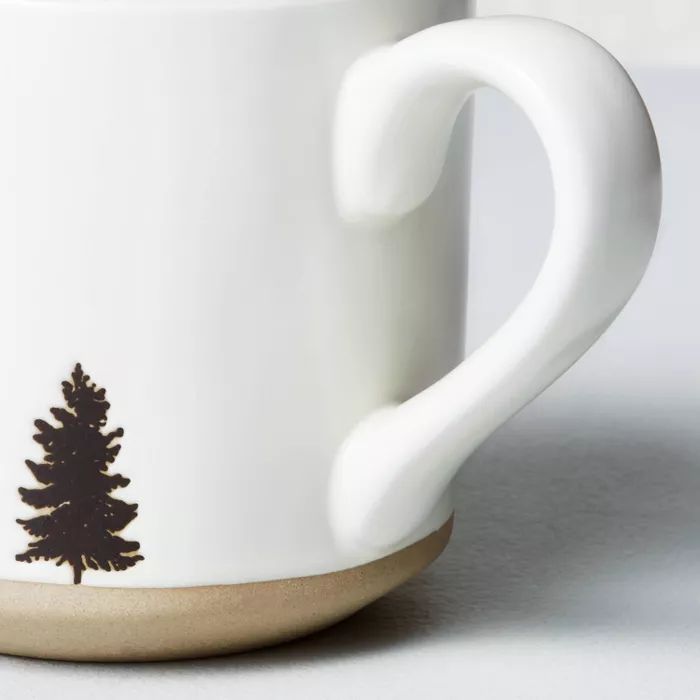 Black Tree Imprinted Stoneware Mug White - Hearth & Hand™ with Magnolia | Target