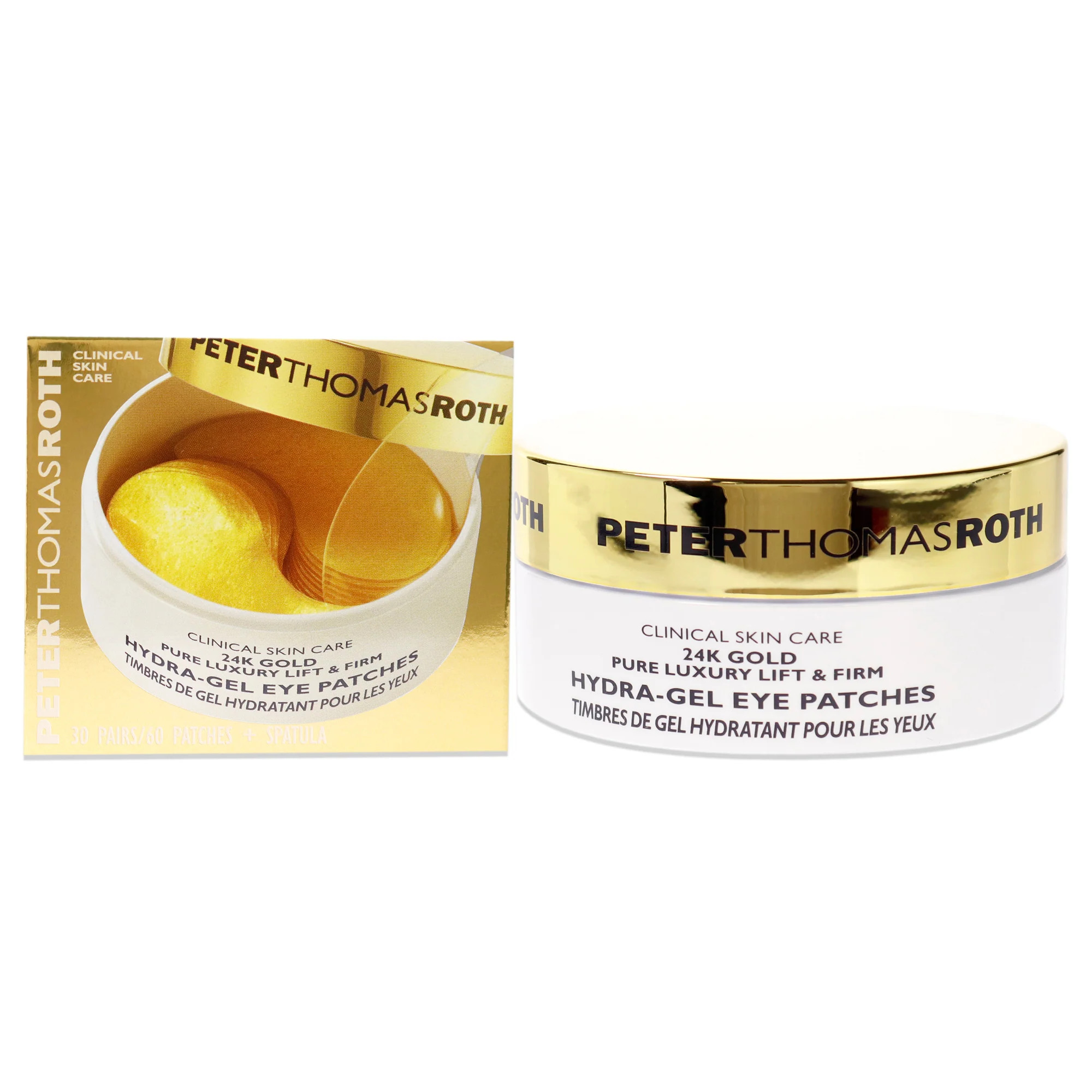 24K Gold Pure Luxury Lift and Firm Hydra-Gel Eye Patches by Peter Thomas Roth for Women - 60 Pc Patches | Shop Simon