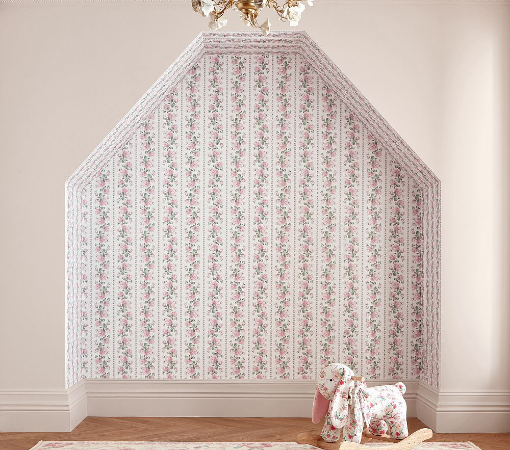 LoveShackFancy Kenmare Rose Wallpaper | Pottery Barn Kids
