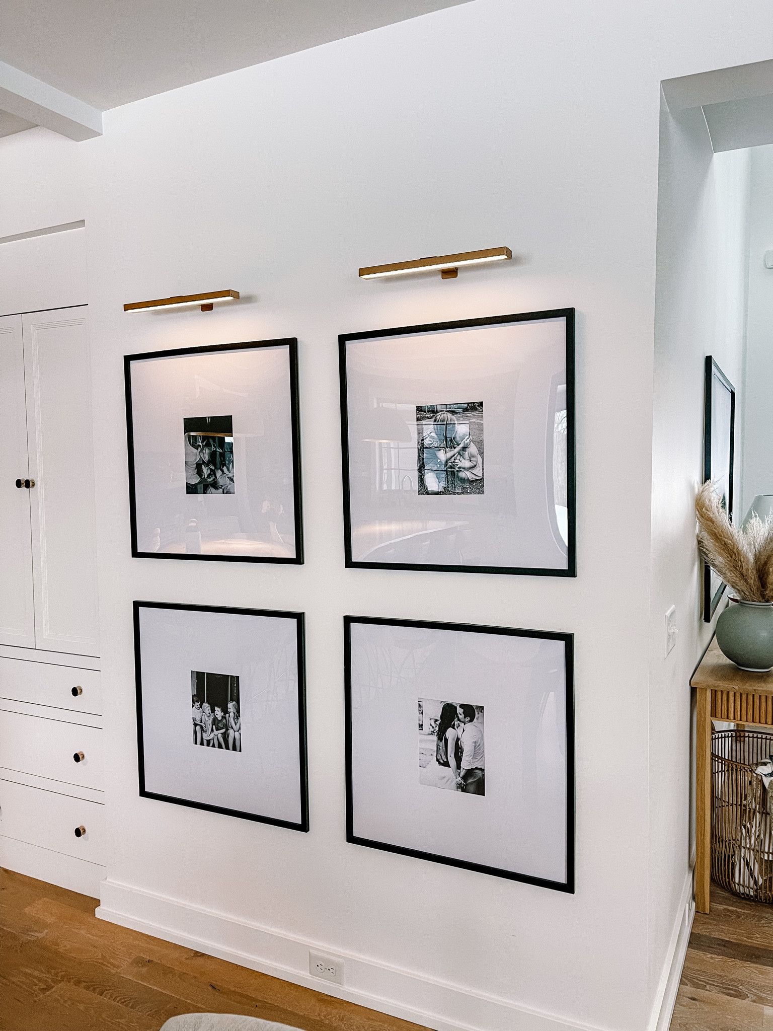 Gallery wall, photo frames, wall frames, picture light

#LTKhome
