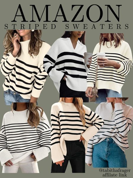 Striped sweater. Amazon sweaters  

#LTKfindsunder50 #LTKstyletip #LTKworkwear