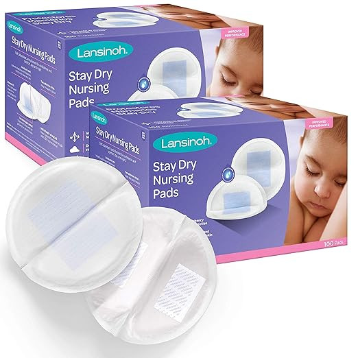 Lansinoh Stay Dry Disposable Nursing Pads for Breastfeeding, 200 Count | Amazon (US)