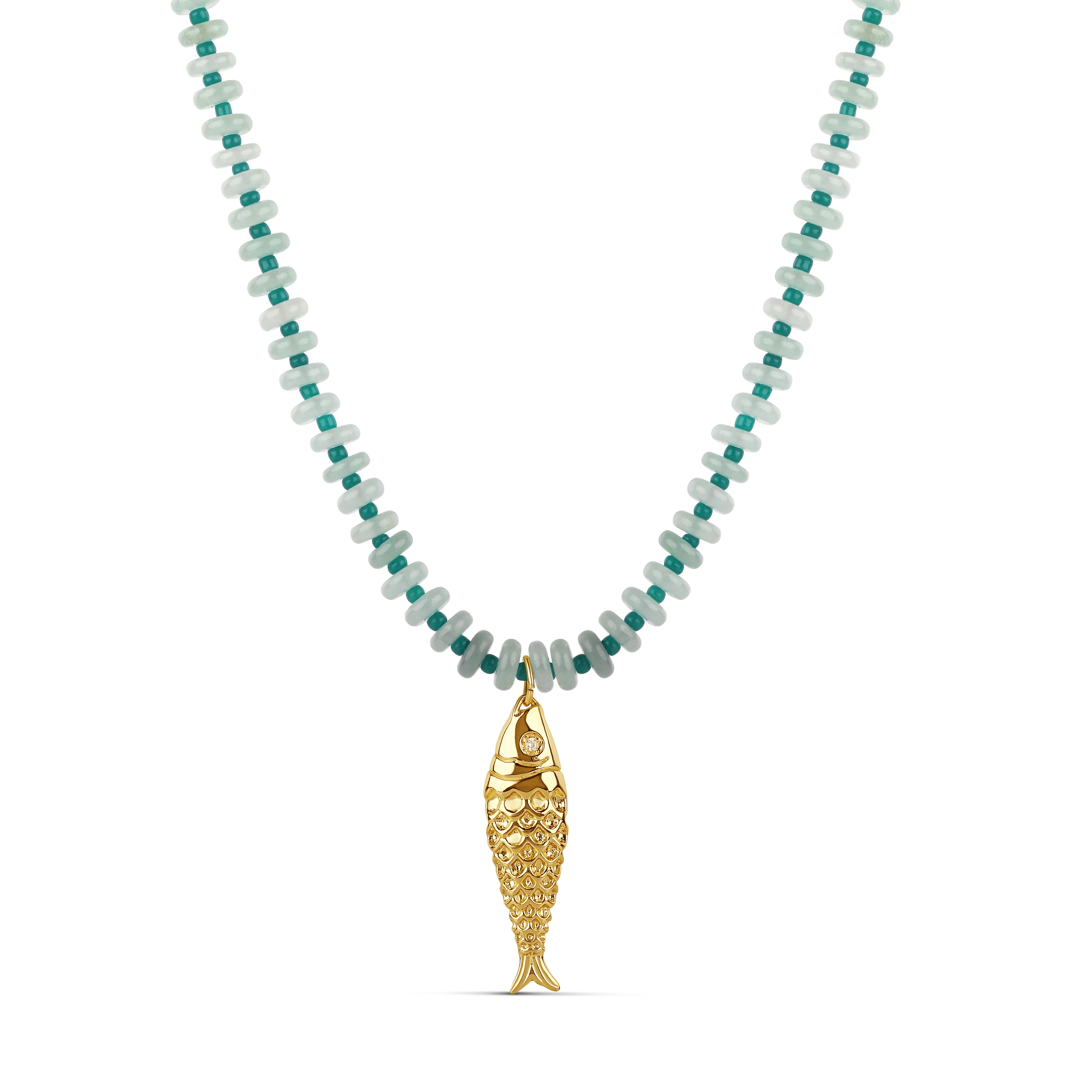 The Long Luxe Fish Pendant Necklace | Hannah B. Jewelry