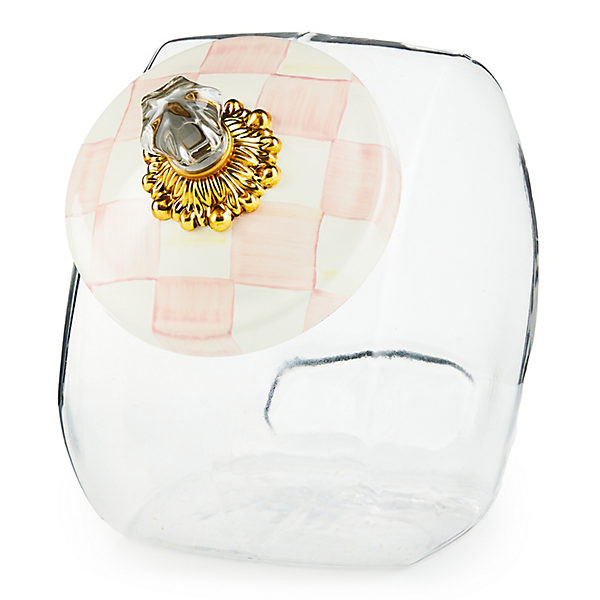MacKenzie-Childs Cookie Jar with Rosy Check Lid | MacKenzie-Childs
