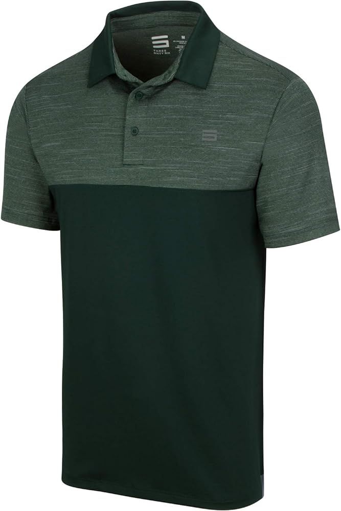 Three Sixty Six Quick Dry Golf Shirts for Men - Moisture Wicking Short-Sleeve Casual Polo Shirt | Amazon (US)