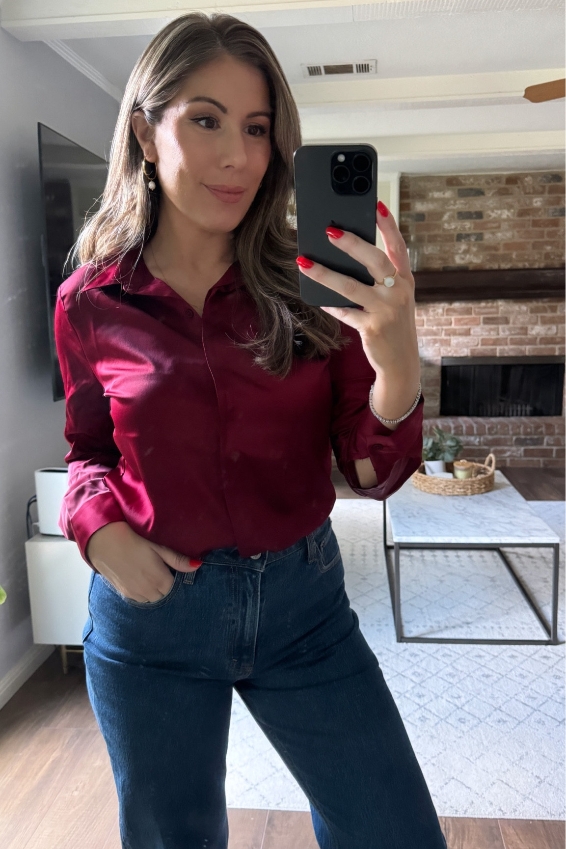 Looking for a chic teacher outfit or workwear outfit? These satin shirts from Target are perfection.  

Pair with jeans for casual Friday looks or with trousers.  Wearing medium here. 

#LTKWorkwear #LTKFindsUnder50 #LTKStyleTip