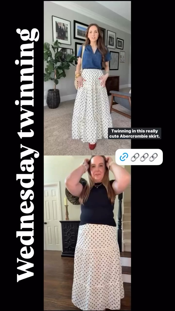 Twinning with Kristy featuring @abercrombie skirt  

#LTKootd #LTKMidsize