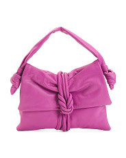 Made In Italy Leather Puffed Flap Over Ribbon Satchel | Handbags | Marshalls | Marshalls