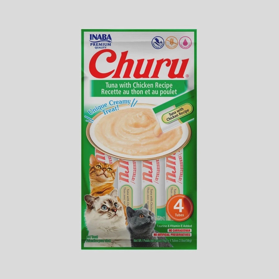 Petisco Churu Para Gatos Adultos Sabor Atum com Galinha 56g em Promoção na Americanas | Americanas (BR)