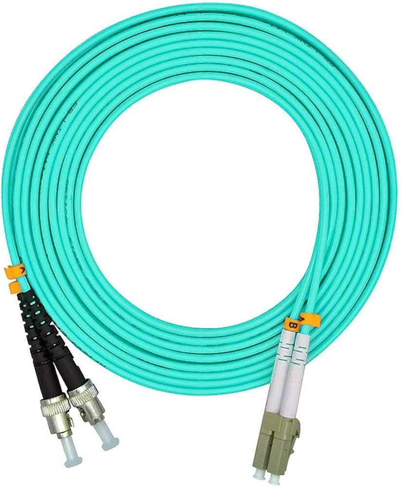 10 Meters 33ft LC to ST Duplex 50/125 10G OM3 Multi-Mode Fiber Optic Cable Jumper Optical Patch C... | Amazon (US)