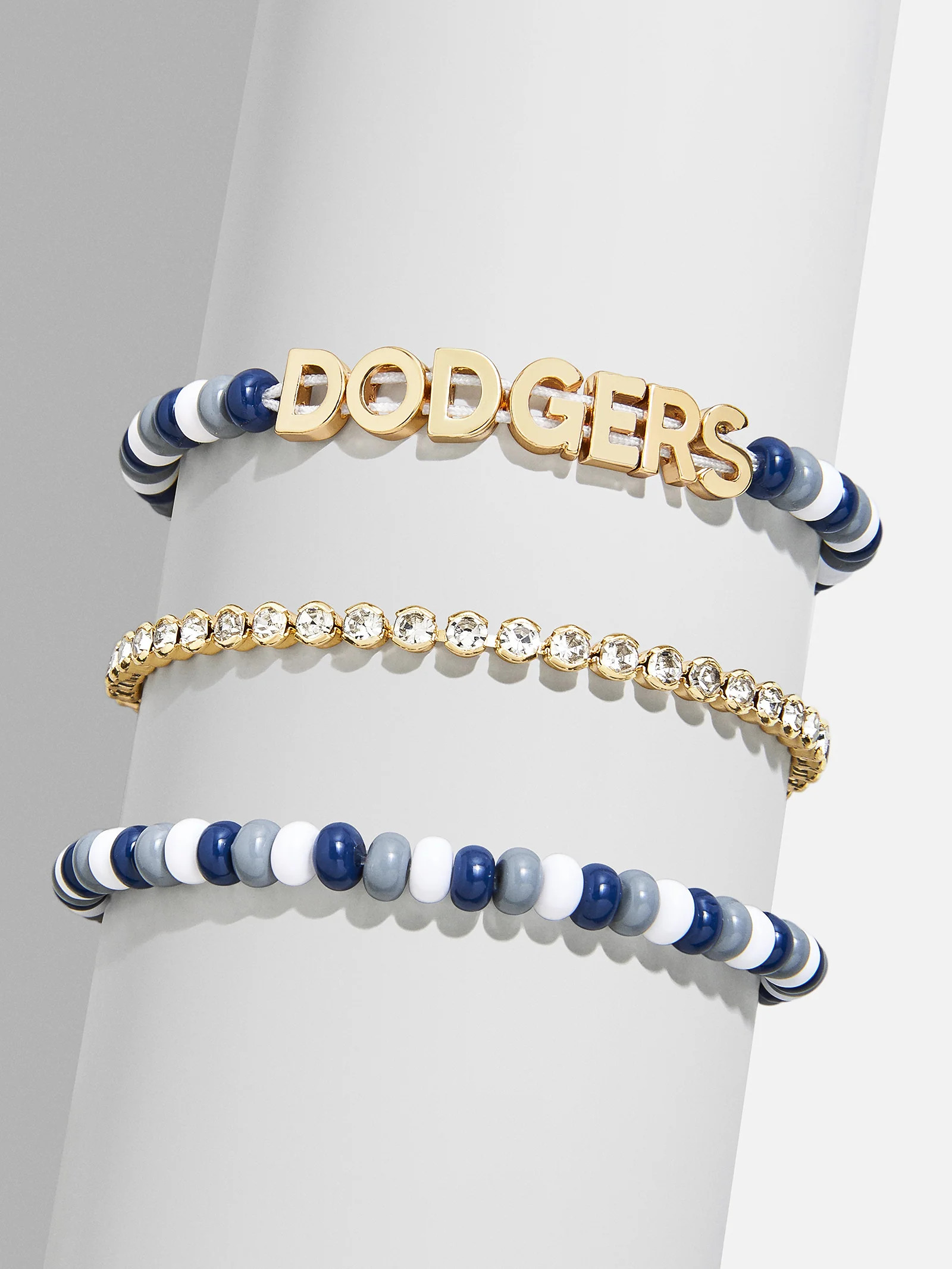 WEAR By Erin Andrews x BaubleBar Los Angeles Dodgers Bracelet Set - Los Angeles Dodgers | BaubleBar