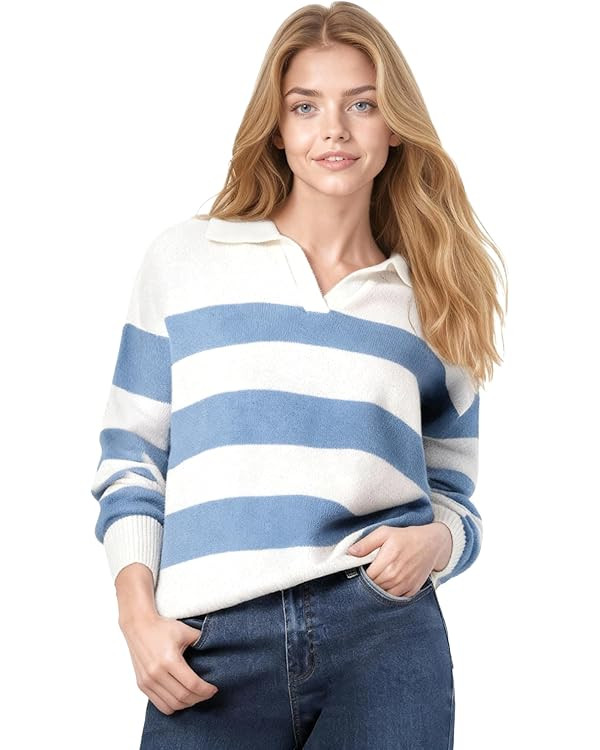 Women's Casual Long Sleeve Sweater 2025 Fall Outfits Trendy | Amazon (US)