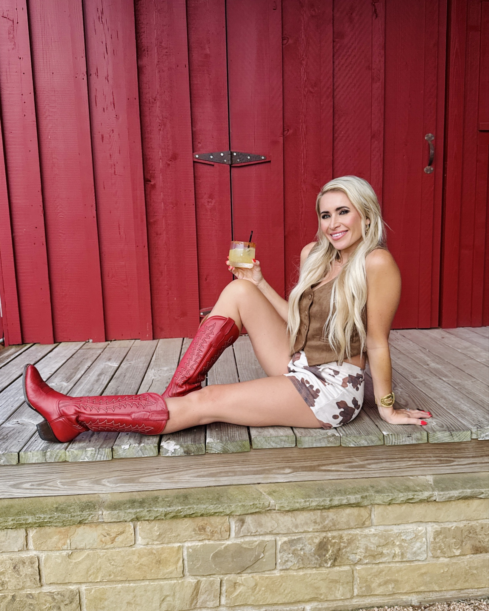 Sharing all the outfits I wore in Round Top, Texas. We stayed at The Frenchie Boutique Hotel (highly recommend for a girls’ trip), had drinks at The Ellis Motel, dined at Boon & Company, The Garden Company, & Lulu’s. Loved the coffee at Round Top Coffee Shop. Round Top is such a cute, postcard place. I can’t wait to go back. @The Frenchie Boutique Hotel @ROUND TOP TEXAS #roundtop #roundtoptx #roundtoptx #countryoutfit #vacationoutfits 

All my outfits are linked in my L T K under the “Round Top” Collection. Wearing @VICI Collection @CITY Boots @christinagreenejewelry @Kendra Scott @rickphemister @bourbonandboweties @Frauleinbootcompany @Amazon Fashion @VETCHY @KREWE @Lack of Color  @Chefs For Farmers @stevemadden @LTK 

#LTKStyleTip #LTKShoeCrush #LTKTravel