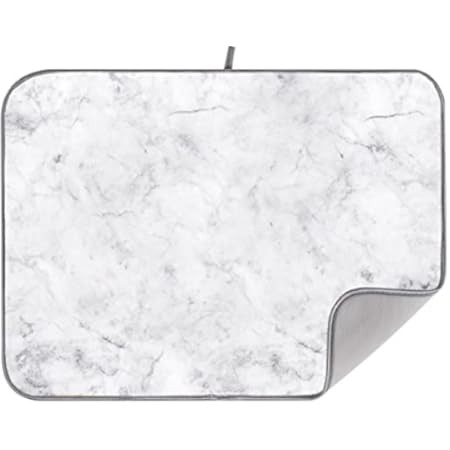 S&T INC. Absorbent, Reversible XL Microfiber Dish Drying Mat for Kitchen, 18 Inch x 24 Inch, Marble | Amazon (US)