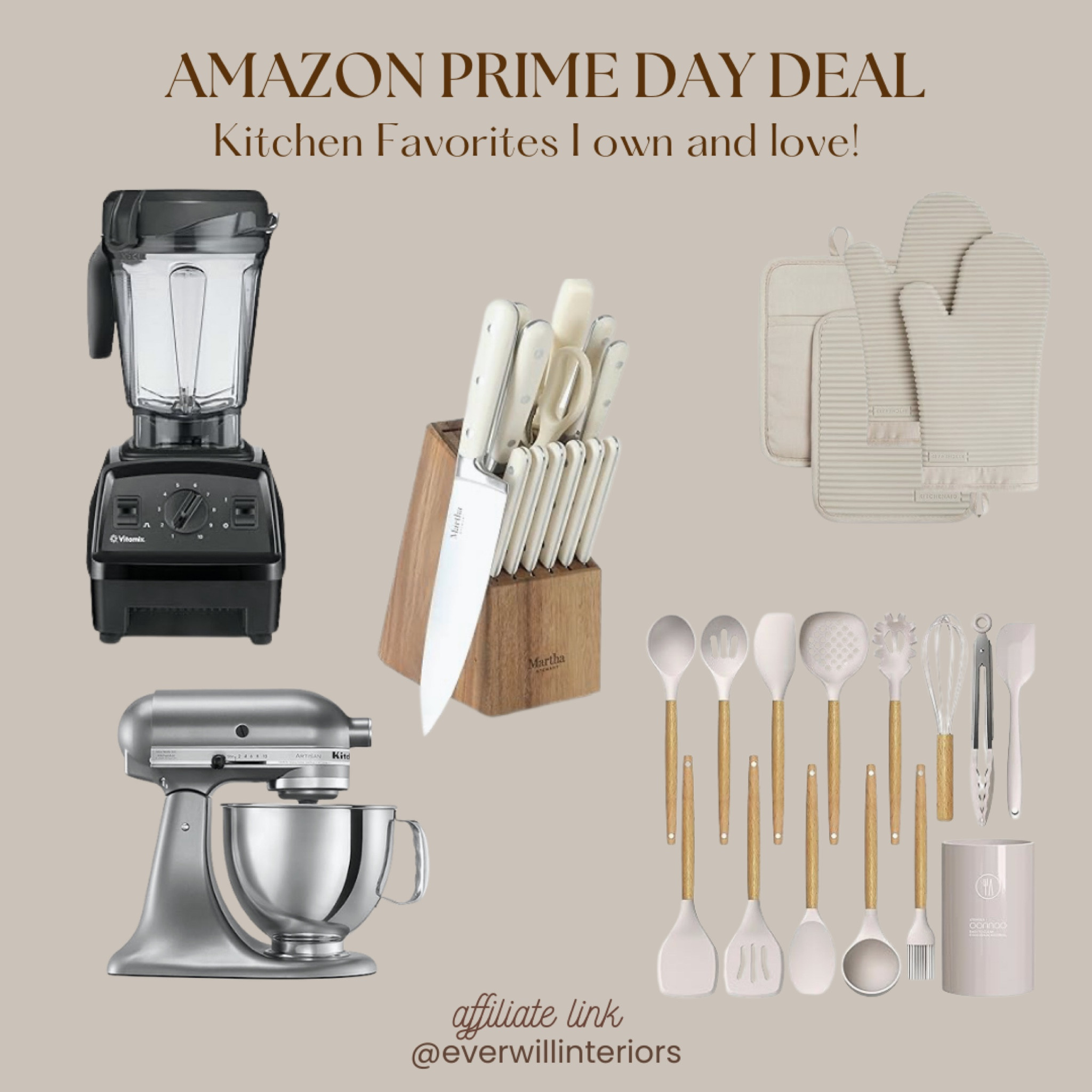 I can’t believe the deal on this Vitamix! The best blender I have ever owned! Linking several other sale items that I love!

#vitamixonsale #amazonprimekitchendeals #primedaykitchenfinds #siliconeutensilsprimeday #neutralovenmitts #knifesetprimeday #kitchenaidprimeday

#LTKSaleAlert #LTKHome