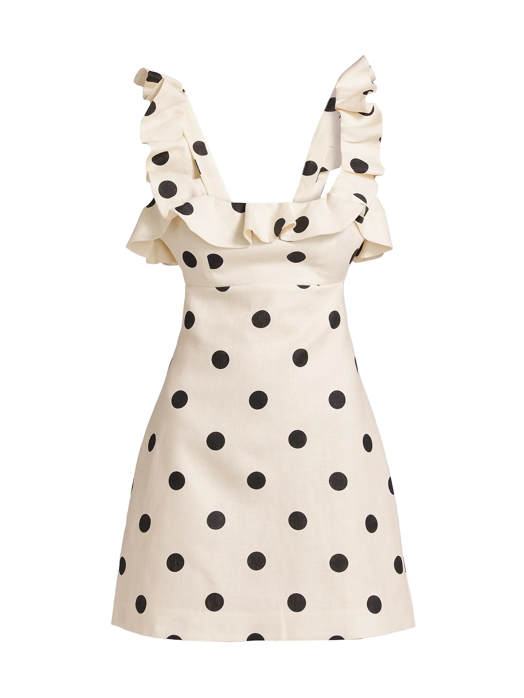 Crush Polka Dot Frill Minidress | Saks Fifth Avenue