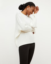 Lasha Top - Micro Pleat :: Ivory | MM LaFleur
