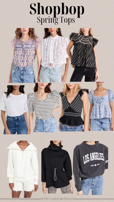 Love all of these spring tops from Shopbop 

#LTKstyletip #LTKover40 #LTKfindsunder100