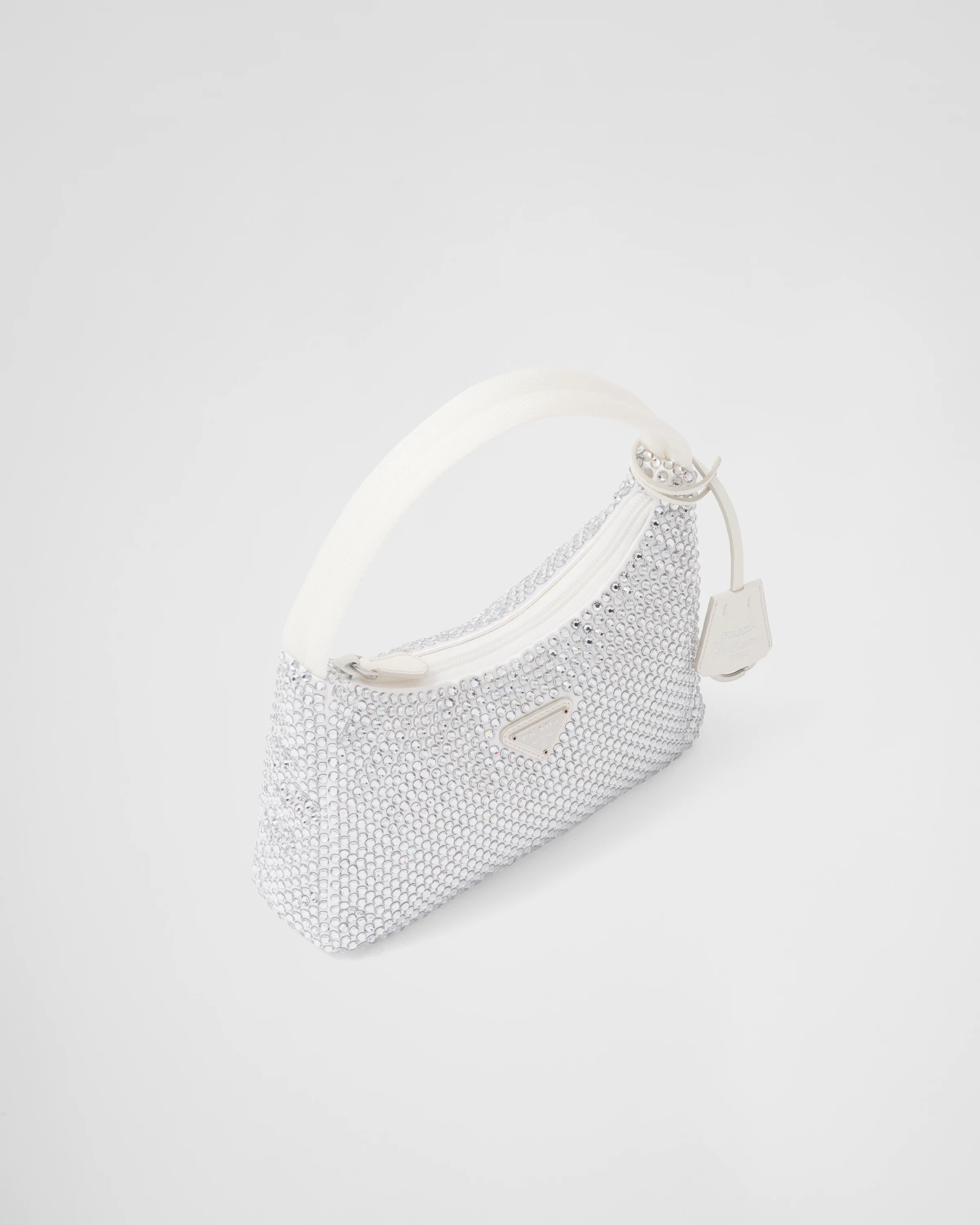 Satin mini-bag with crystals | Prada US