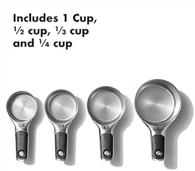 OXO Good Grips 4 Piece Stainless Steel Measuring Cups with Magnetic Snaps | Amazon (US)