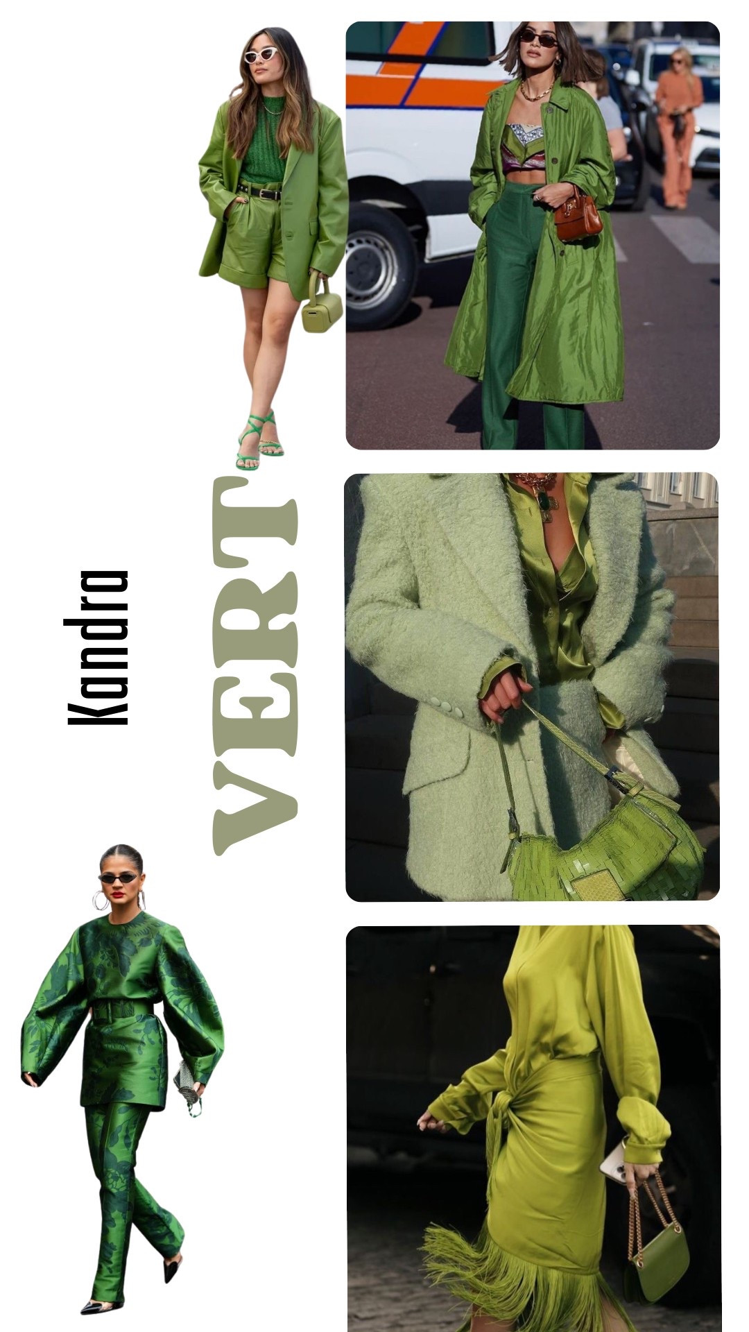 Vert partout : la couleur tendance à adopter cette saison

Si tu cherches une touche de fraîcheur et de modernité dans ton dressing, pense vert ! Aperçu sur les podiums et dans toutes les rues stylées, le vert est la couleur phare du moment. Qu’il soit lime, olive, émeraude ou menthe, il insuffle instantanément du caractère à n’importe quel look.

Voici ma sélection de pièces vertes pour adopter la tendance sans faux pas. Du blazer oversize à la robe fluide, il y en a pour tous les styles !

Astuce style : le vert se marie super bien avec des tons neutres comme le beige, le blanc, le noir, ou même du denim brut. Pour les plus audacieuses, essaie un total look vert ou un mix & match de différentes nuances.

Xoxo, 

KANDRA.

#LTKspring #LTKsummer #LTKeurope