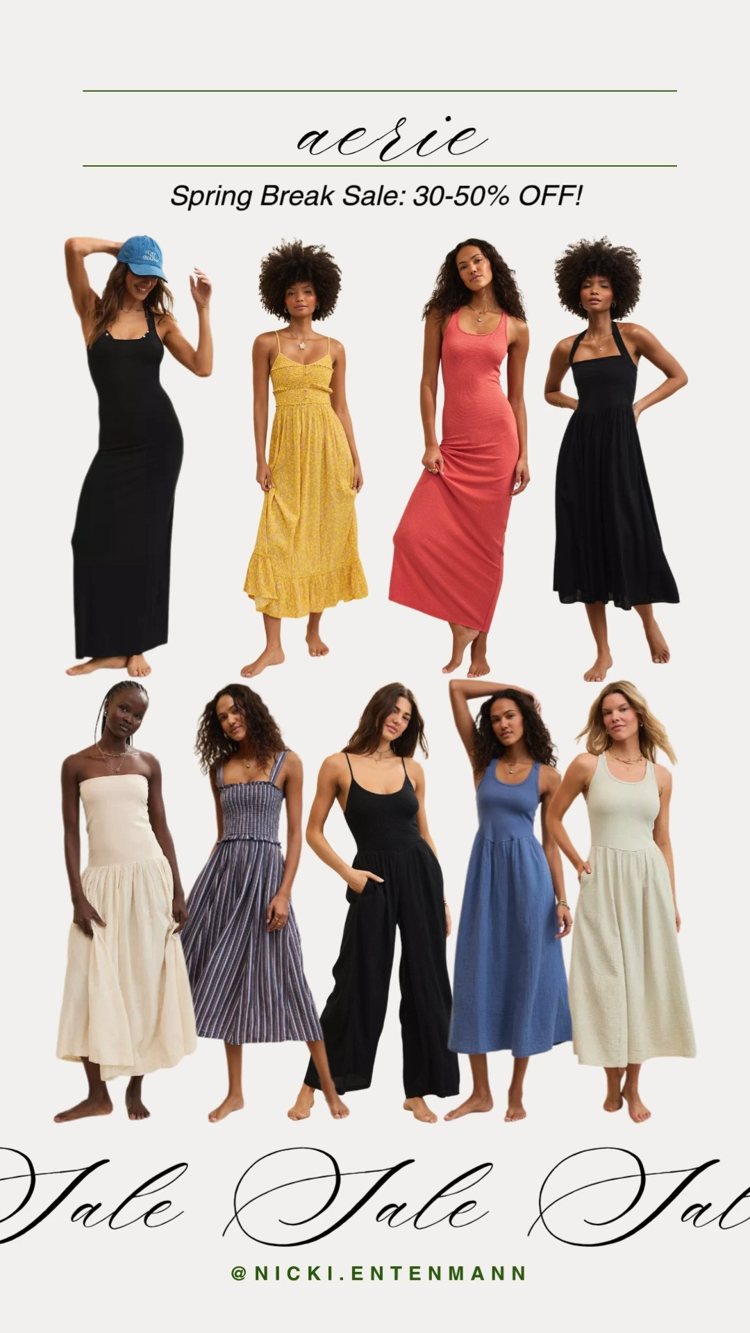 Getting your spring break wardrobe ready has never been easier with the Aerie Spring Break Sale! You can save 30% to 50% off sitewide on everything from flowy midi dresses and jumpsuits to the perfect vacation-ready minis. Whether you are heading to the beach or just enjoying the sunshine at home, these breezy styles are a must-have for the season.

#AerieReal #AerieHaul #SpringBreakStyle #VacationOutfits #SpringFashion2026 #SaleAlert #EffortlessStyle #SpringDresses #OOTD #BeachVibes #AerieAmbassador 

 #LTKootd #LTKSaleAlert #LTKTravel