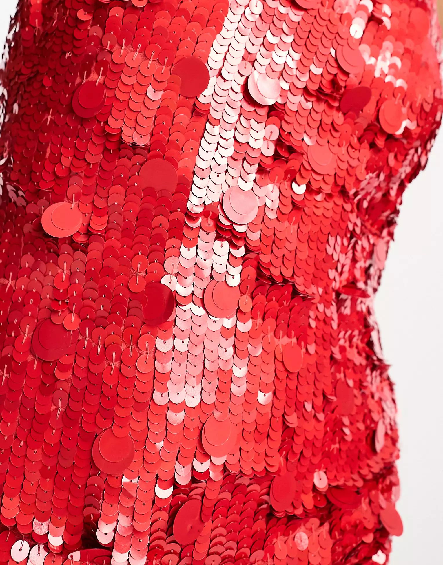 ASOS EDITION drape side sequin cami mini dress in red | ASOS | ASOS (Global)