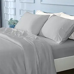 GOKOTTA King Size Bamboo Sheets, Cooling Sheets King Size Bed Sheet & Pillowcase Sets- Ultra Soft... | Amazon (US)