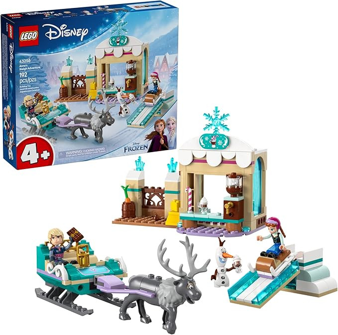 LEGO Disney Frozen Anna's Sleigh Adventure Building Toy Set - Frozen Toy for Toddlers with 2 Disn... | Amazon (US)