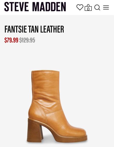 Top pick of Steve Madden’s current website! And they are $50 off! 😍

#booties
#winterboots
#womens
#leather

#LTKsalealert #LTKshoecrush #LTKSeasonal
