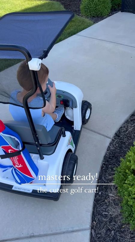 The Masters Golf Tournament! This is the cutest kids golf cart ride on! 

#themasters #golfing 

#LTKmens #LTKfamily #LTKkids