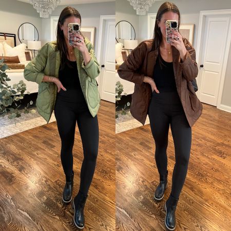 Help me pick!! Green or brown? I love this style Quilted liner jacket and it’s in the liketoknowit sale for 25% off! 

It’s such a versatile jacket, so soft, looser fit freighting the trendy quilting. It has front pockets, a flattering collarless neckline, button front and a curved hemline. 



#LTKsalealert #LTKSeasonal #LTKunder100