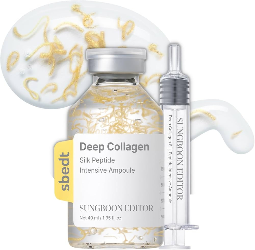 SUNGBOON EDITOR Silk Peptide Intensive Lifting Ampoule | Korean Anti-Aging Serum for Face with Co... | Amazon (US)