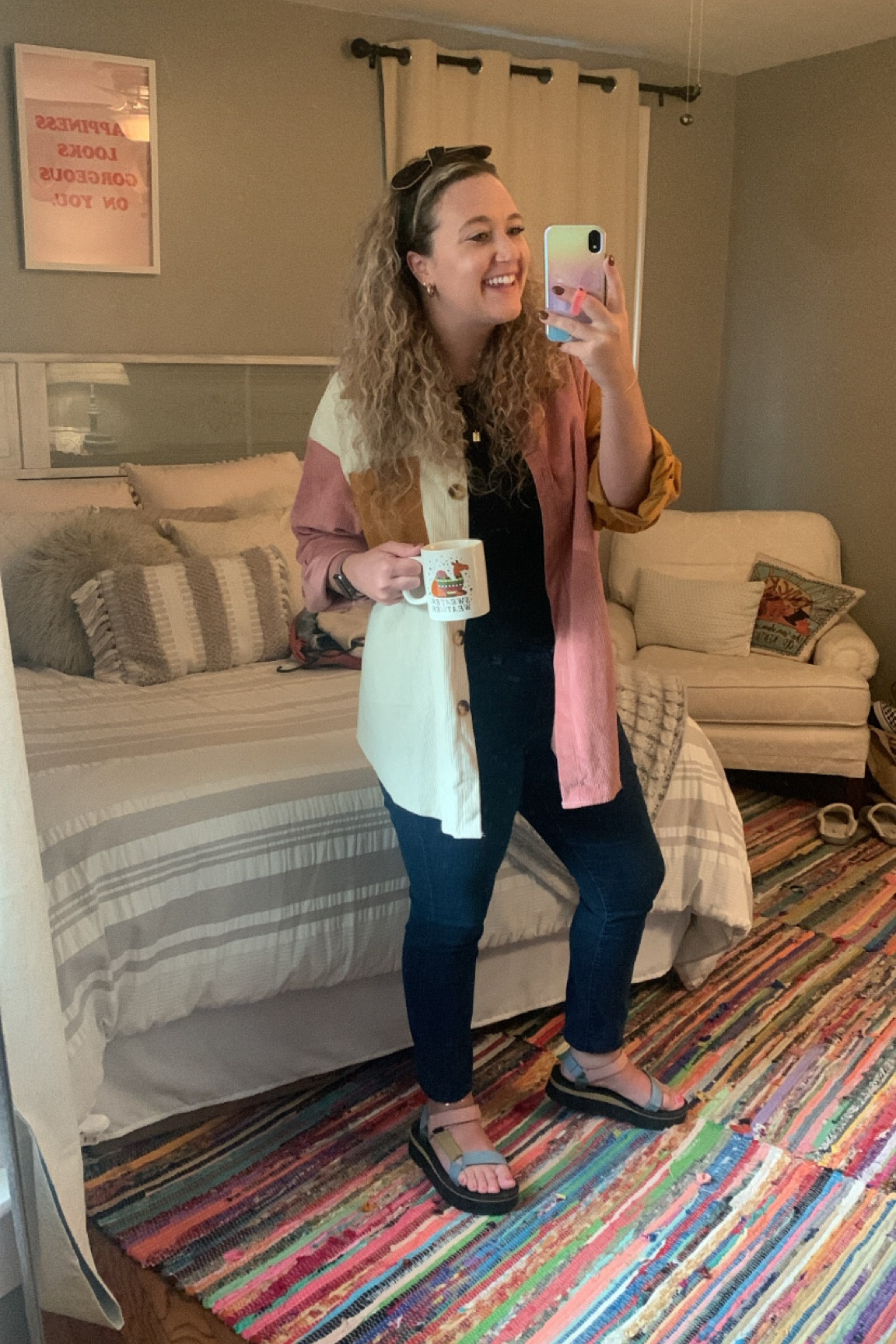 Shacket fits oversized - order true to size! I’m in a 1XL

#LTKunder50 #LTKcurves #LTKworkwear