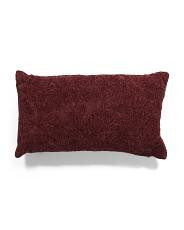 14X24 Floral Velvet Oblong Pillow, Polyester | TJ Maxx