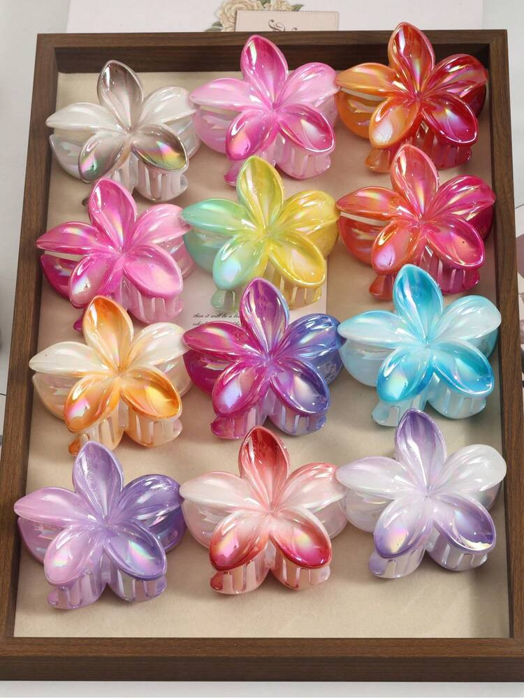 12pcs/Set 3.14 Inch Flower Shaped Plastic Hair Clips, AB Color, Elegant And Simple Style, Suitable For Ponytails, Buns, Makeup, Accessories, Fit For All, Ideal Gift For Easter, Theme Party, April Fools' Day, Stage Performance, Thanksgiving, New Year, Birthday For Couples And Friends, Hair Accessories For Women, Hair Tools, Beauty Accessories, Curly Hair Accessories,Hair Accessory,Fall,Travel,Hair Tools,Accessories Women,Hair Stuff,Fall,Hair Accessories For Women,Travel,Hair Accessories,Accessories Women,Hair Accessory,Hair Accessories Women,Hair Tools,Hair Stuff,Stuff,Beauty Accessories,Gifts,Travel,Gifts For Women,Hair Stuff,Stocking Stuffers | SHEIN