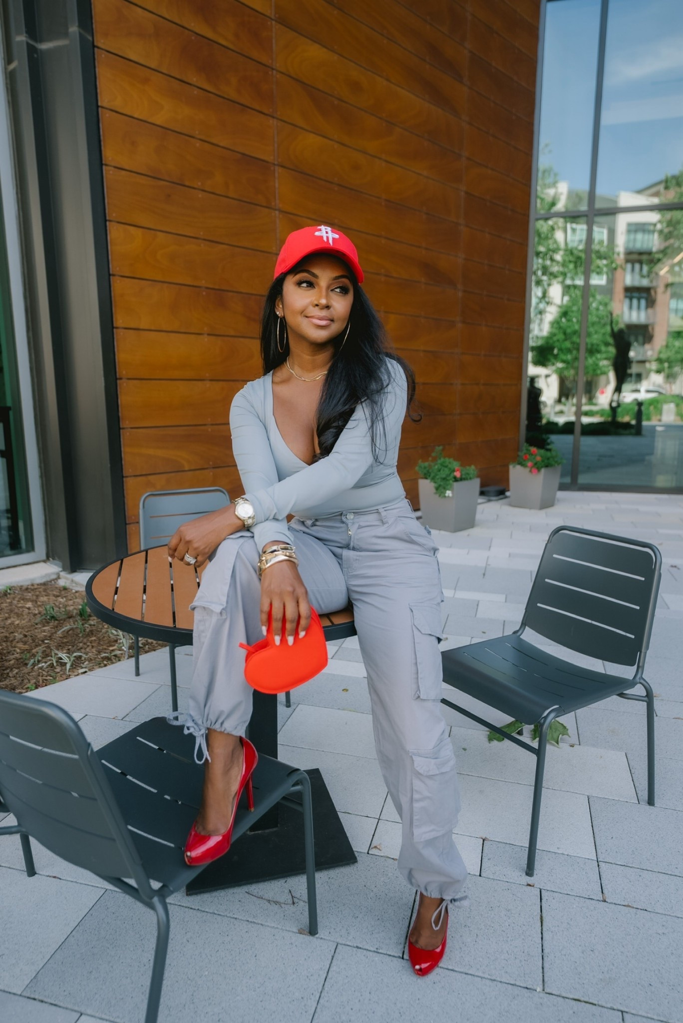 Red and grey monochrome style

#LTKStyleTip #LTKSeasonal