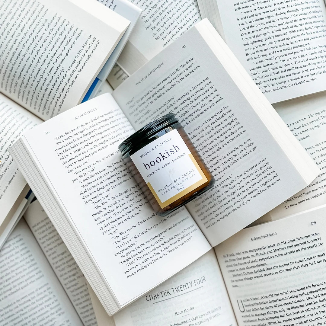 Bookish Candle, 6 oz Soy Candle, Library Candle, Bookish Gift, Gifts For Her, Warm And Cozy Candl... | Etsy (US)