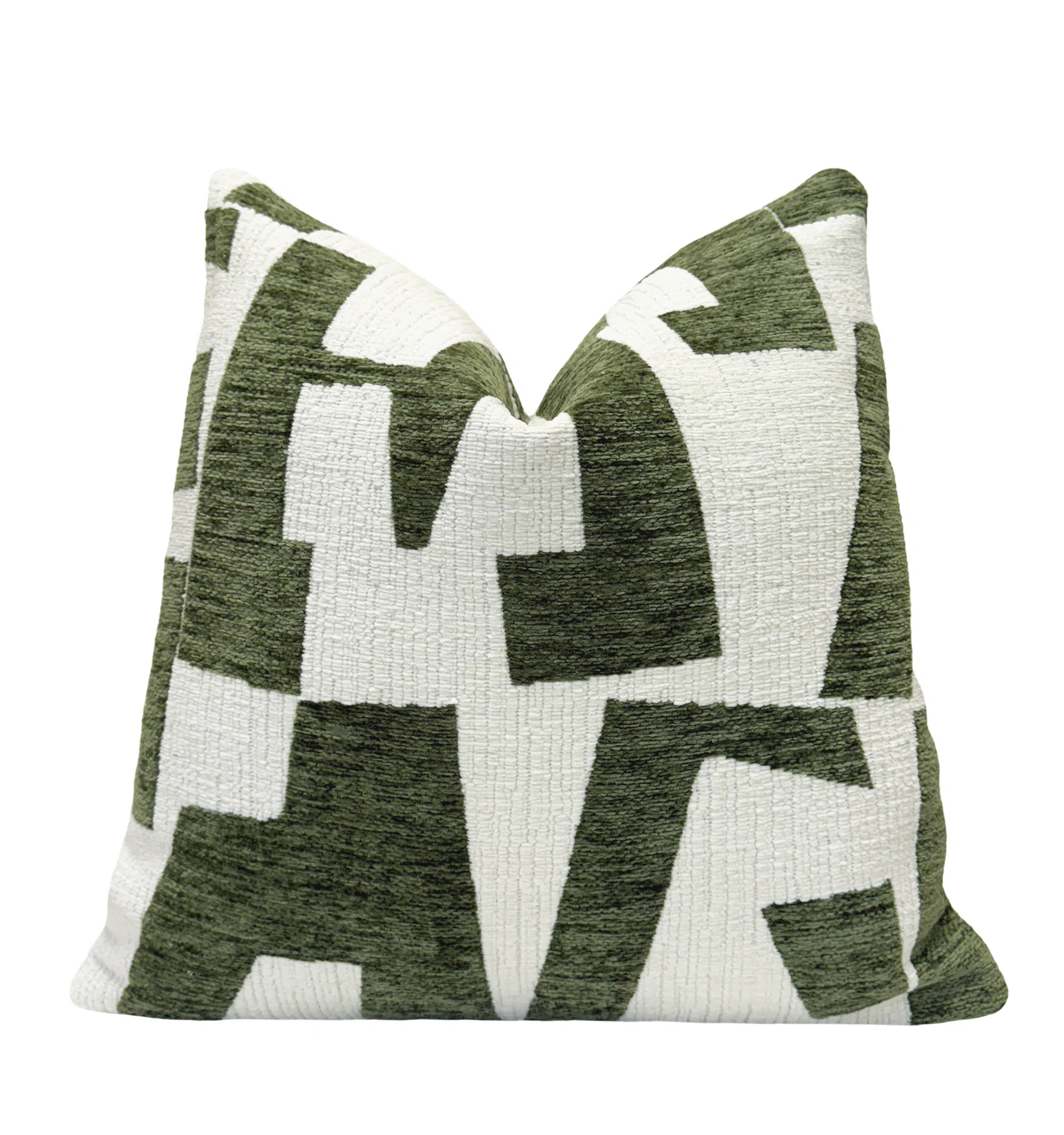 Graphic Chenille Throw Pillow Cover | Wayfair North America