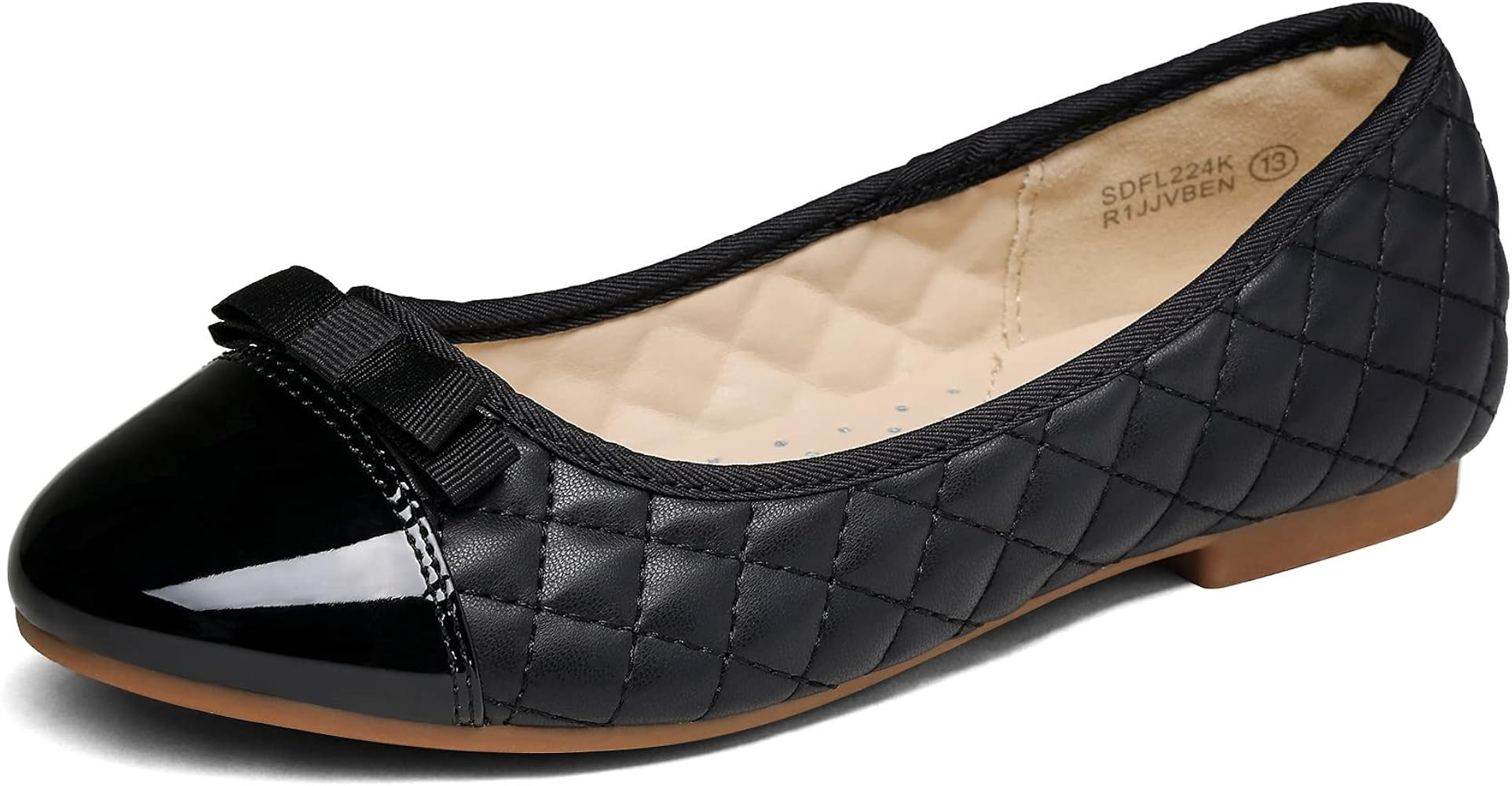 DREAM PAIRS Girls Dress Shoes Cute Bow Flower Girl Slip-on Ballet Flats (Little Kid/Big Kid) | Amazon (US)