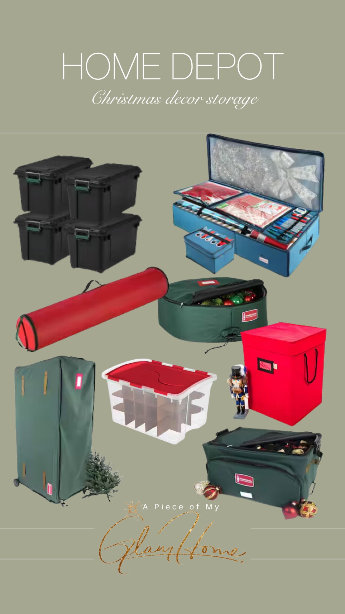 Home Depot Christmas decor storage 

#homestorage #homeorganization #homedepot 

#LTKHome