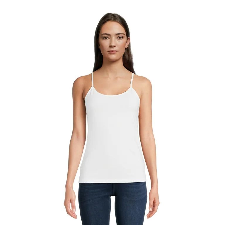 Time and Tru Women's Adjustable Strap Cami (5 Pack) | Walmart (US)
