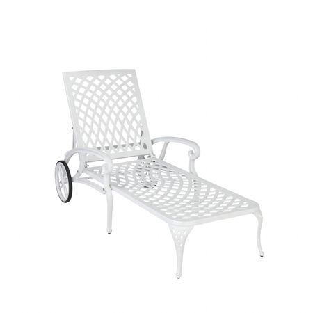 Classic white aluminum pool chaise 🤍

#LTKHome