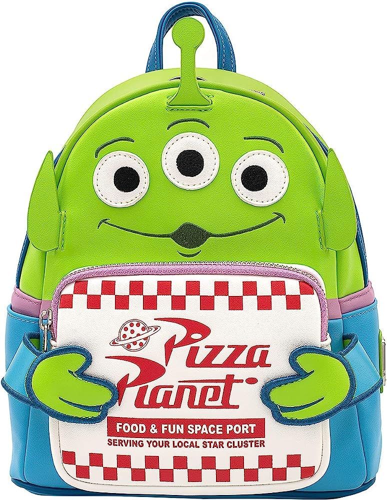 Disney Toy Story Alien Pizza Planet Box Faux Leather Mini Backpack | Amazon (US)