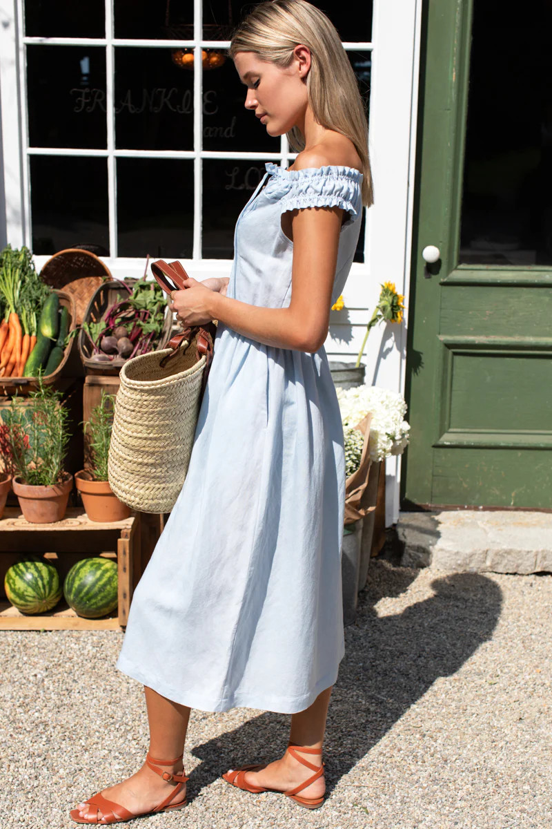 Roussillon Dress - Skywriting | Emerson Fry